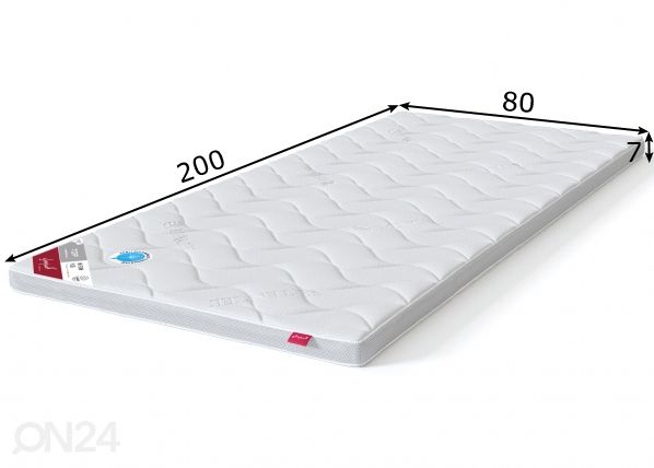 Sleepwell petauspatja TOP HR foam Plus 80x200 cm mitat