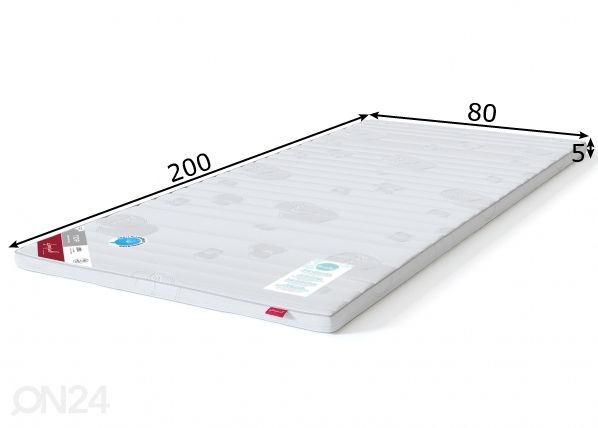 Sleepwell petauspatja TOP Latex 80x200 cm mitat
