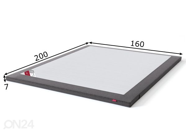 Sleepwell petauspatja TOP Latex kalustekangas reunalla 160x200 cm mitat