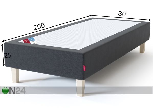 Sleepwell runkopatja BLUE Pocket 80x200 cm mitat