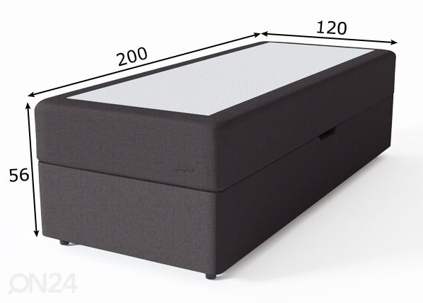 Sleepwell runkopatja RED Pocket Storage pehmeä 120x200 cm mitat