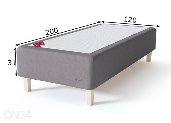 Sleepwell runkosänky RED Pocket pehmeä 120x200 cm mitat