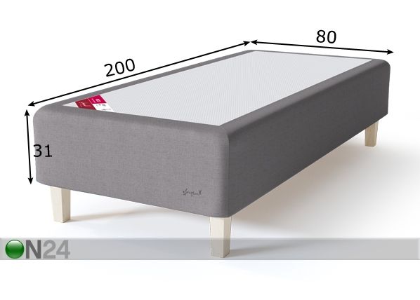 Sleepwell runkosänky RED Pocket pehmeä 80x200 cm mitat