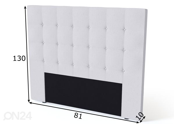 Sleepwell sängynpääty Aratorp RED 80 cm mitat