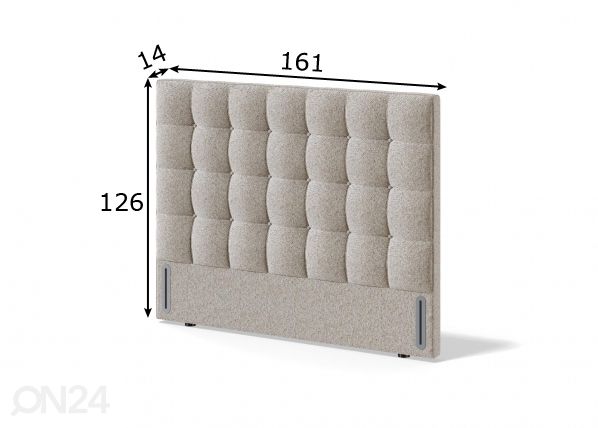 Sleepwell sängynpääty RED/BLACK BLOCKELIS 161 cm mitat