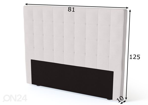 Sleepwell sängynpääty RED Bris 80 cm mitat
