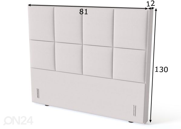 Sleepwell sängynpääty RED Kronang 80 cm mitat