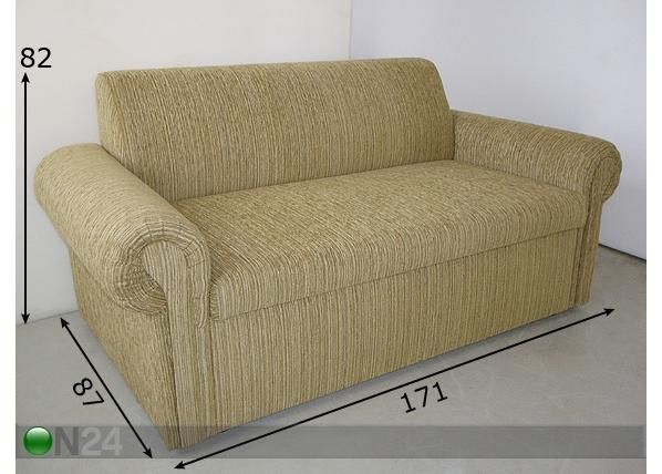 Sohva, 2-ist mitat