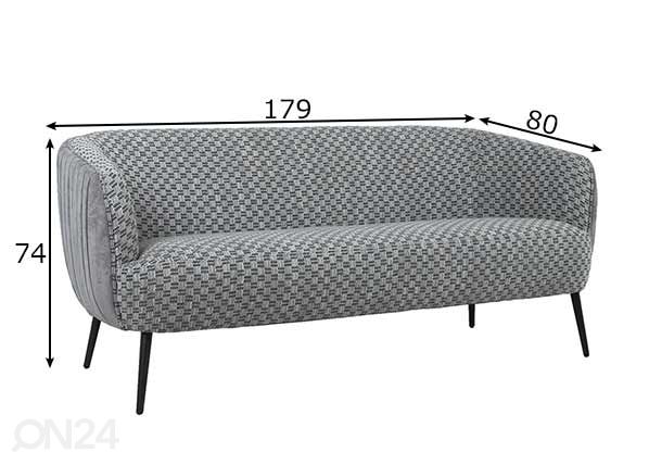 Sohva Accent mitat