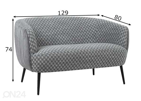 Sohva Accent mitat