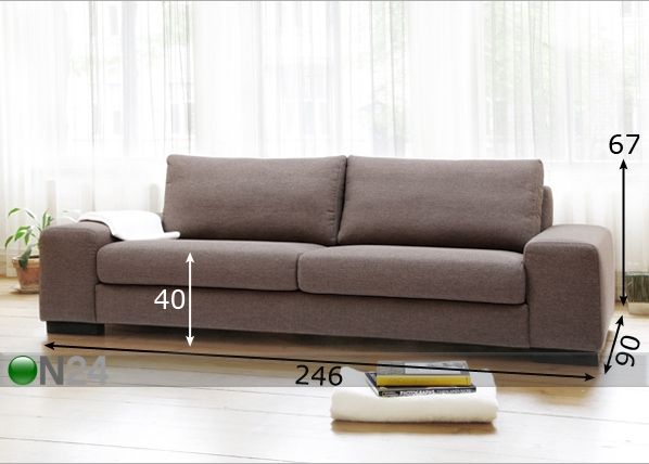 Sohva BOSS, 3-ist mitat