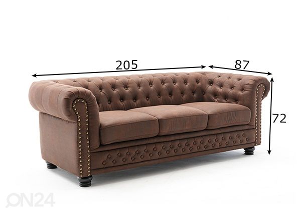 Sohva Chesterfield II mitat