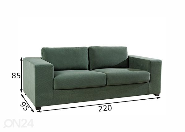 Sohva Lounger mitat