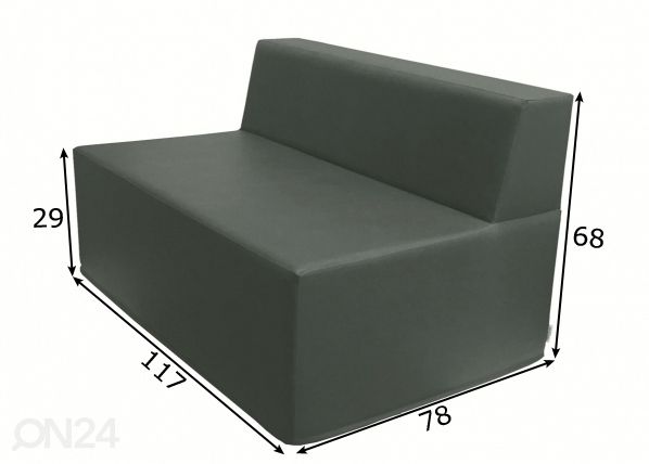 Sohva New Torino 117 mitat