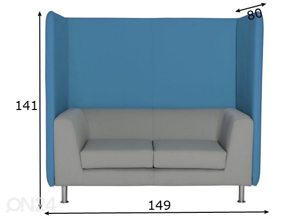Sohva Notre Dame Lounge mitat