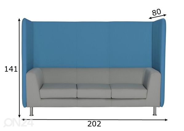 Sohva Notre Dame Lounge mitat