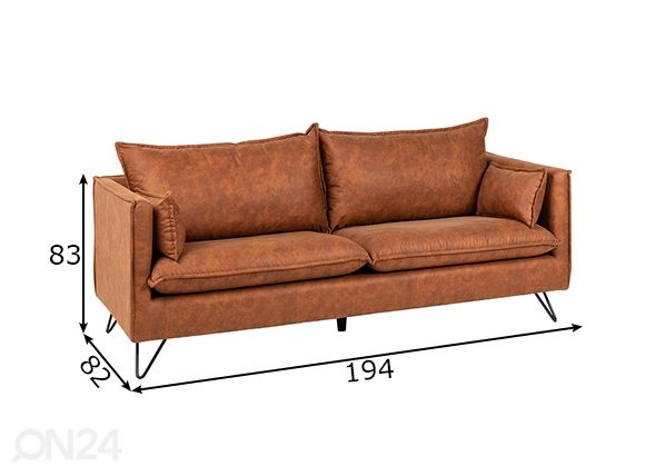 Sohva Retro mitat