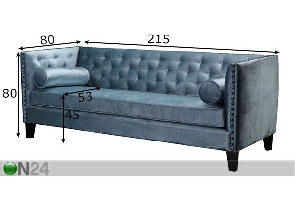 Sohva Sofa 3-ist mitat