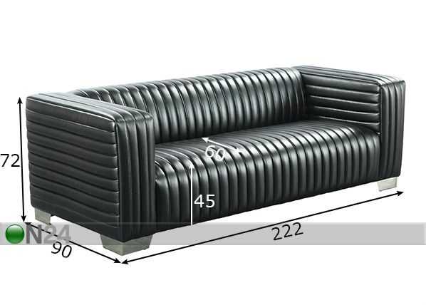 Sohva Sofa 3-ist mitat