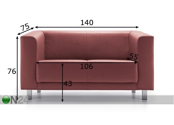 Sohva VANCOUVER BOX, 2 -ist mitat