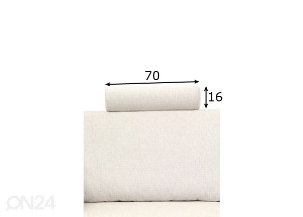 Sohvan niskatyyny MILAS 70 cm mitat