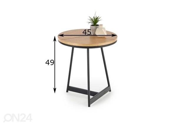 Sohvapöytä Ø 45 cm mitat