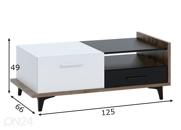 Sohvapöytä mitat
