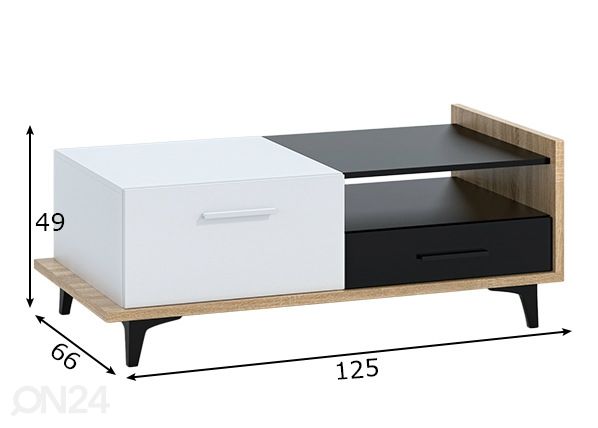 Sohvapöytä mitat