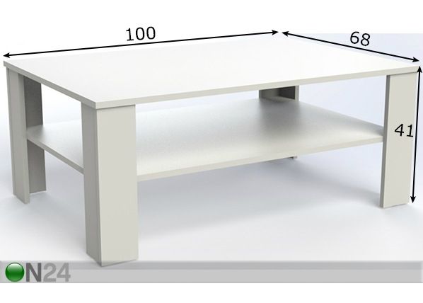 Sohvapöytä mitat