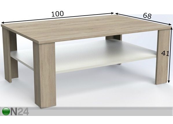 Sohvapöytä mitat