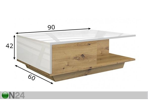 Sohvapöytä mitat