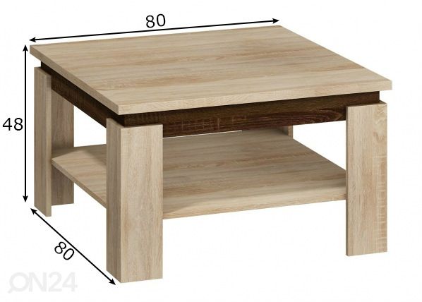 Sohvapöytä mitat