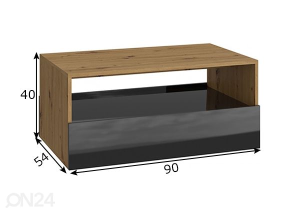 Sohvapöytä mitat