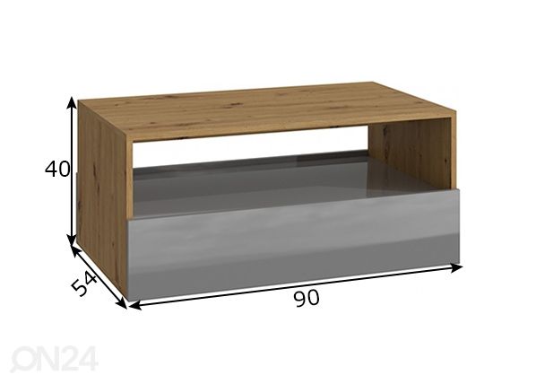 Sohvapöytä mitat