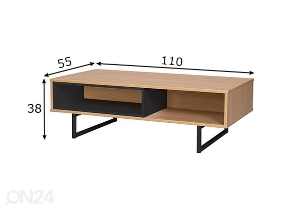 Sohvapöytä mitat
