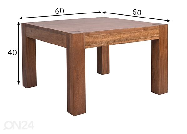 Sohvapöytä mitat