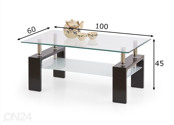 Sohvapöytä mitat