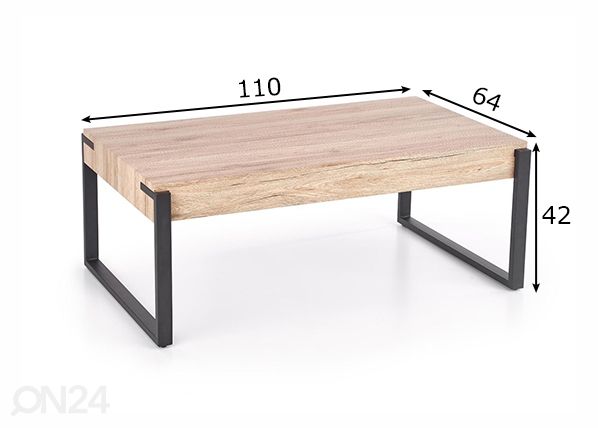 Sohvapöytä mitat
