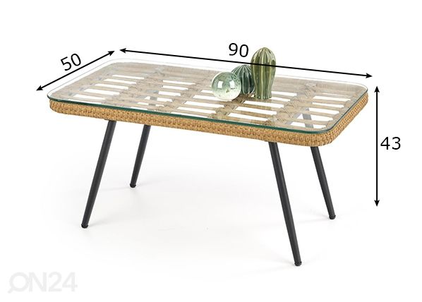 Sohvapöytä mitat