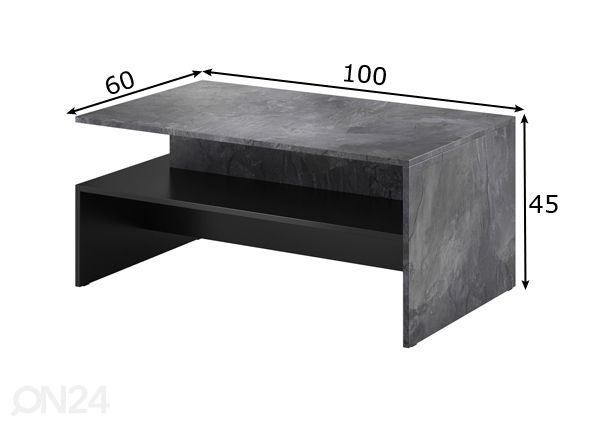 Sohvapöytä mitat
