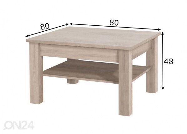 Sohvapöytä mitat