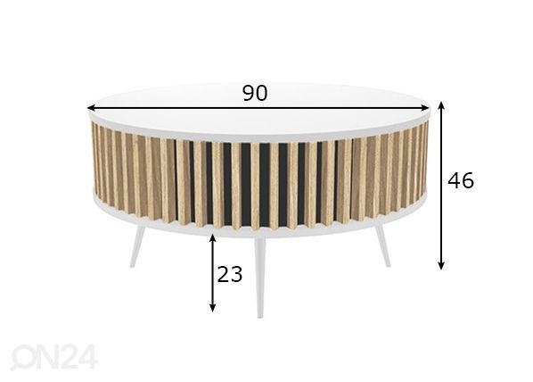 Sohvapöytä mitat