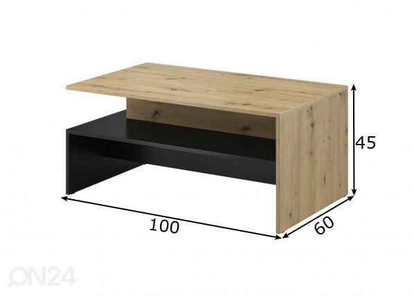 Sohvapöytä mitat