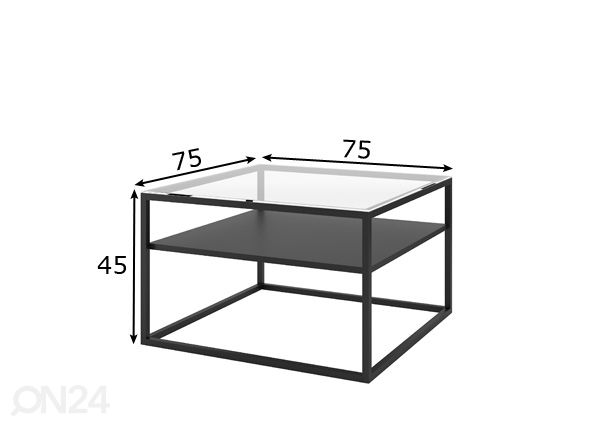 Sohvapöytä mitat