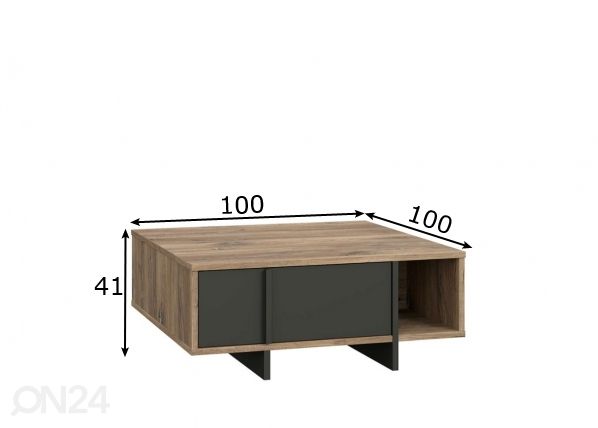 Sohvapöytä mitat