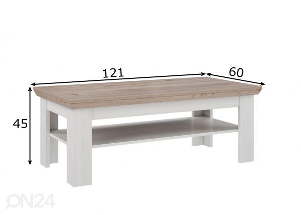 Sohvapöytä mitat
