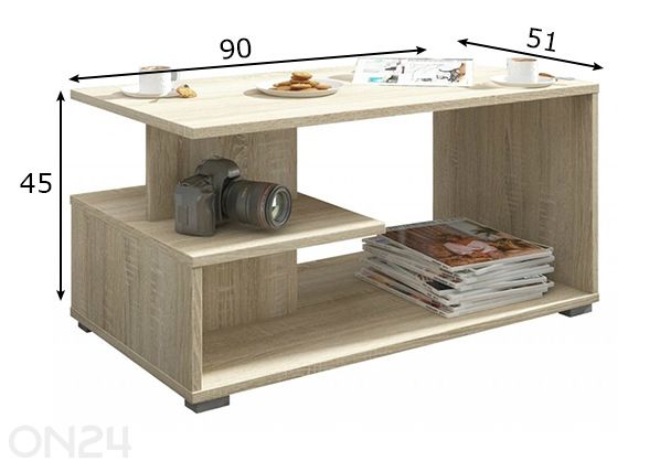 Sohvapöytä mitat