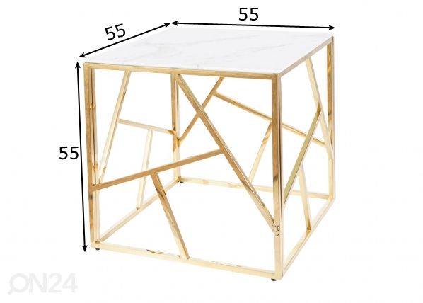 Sohvapöytä 55x55 cm mitat