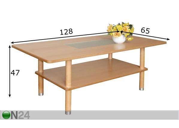 Sohvapöytä ANDVAR 130 mitat