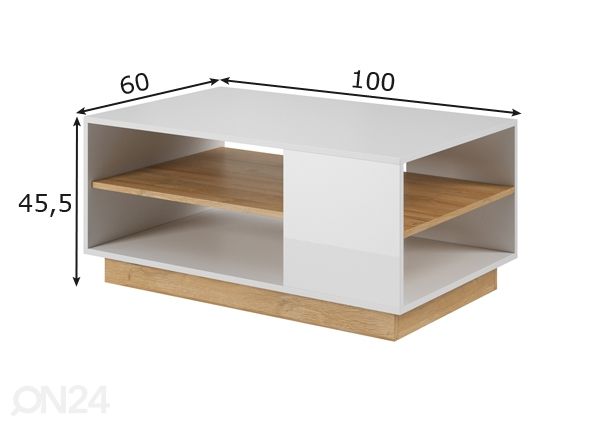 Sohvapöytä Arco mitat